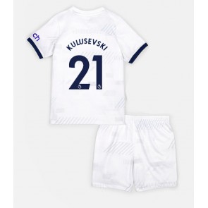 Tottenham Hotspur Dejan Kulusevski #21 Hjemmebanesæt Børn 2023-24 Kort ærmer (+ korte bukser)